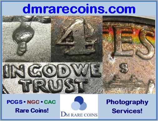 DM Rare Coins coin photography service & Cherrypicker's Guide die varieties shown in COIN WORLD Magazine ad.